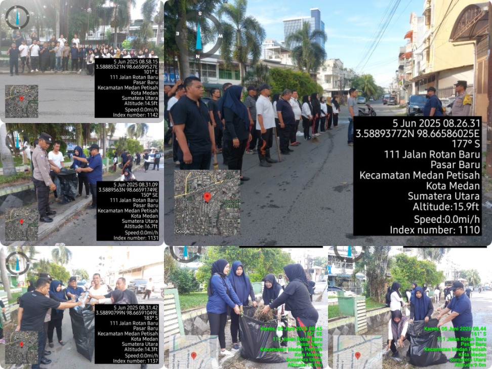 Kegiatan Aksi Bersih Sampah Plastik Dalam Rangka Perlindungan Lingkungan dan Pengurangan Sampah di Kota Medan